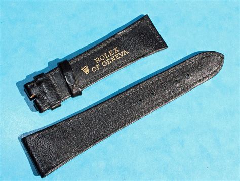 black leather rolex strap|genuine Rolex strap.